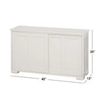 Modular Stackable Cabinet with Sliding Doors
