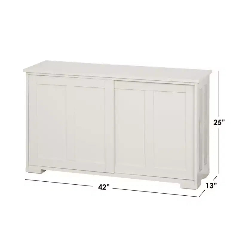 Modular Stackable Cabinet with Sliding Doors