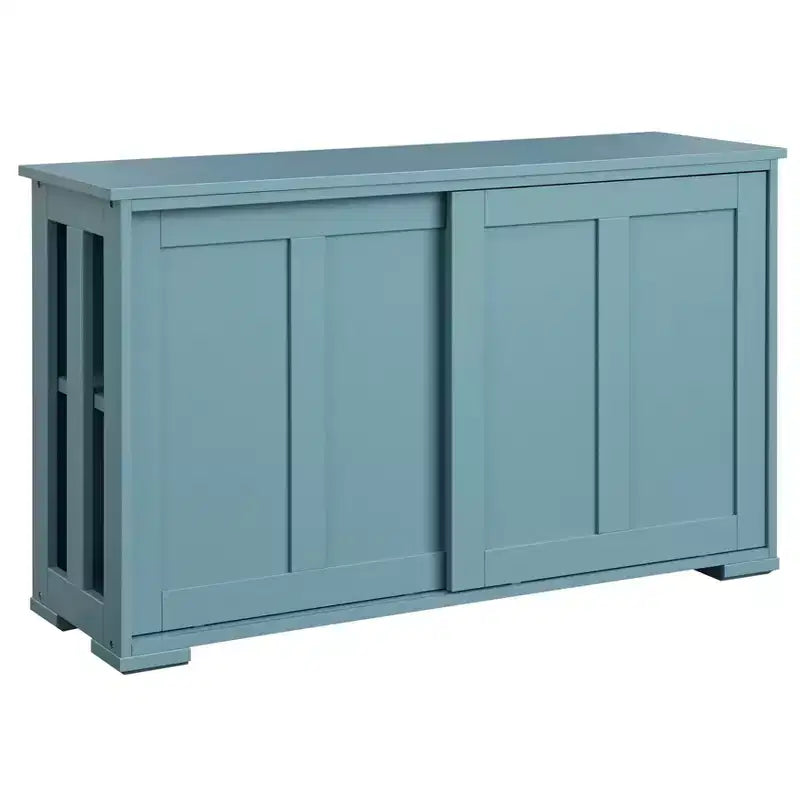 Modular Stackable Cabinet with Sliding Doors