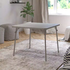 Foldable Card Table with Padded Vinyl Top – Seats 4, Portable Folding Design
