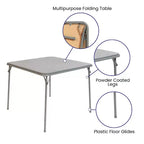 Foldable Card Table with Padded Vinyl Top – Seats 4, Portable Folding Design