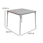 Foldable Card Table with Padded Vinyl Top – Seats 4, Portable Folding Design