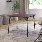 Foldable Card Table with Padded Vinyl Top – Seats 4, Portable Folding Design
