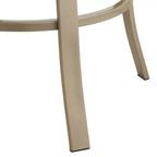 Mid-Century Modern Upholstered Barstool with Metal Frame